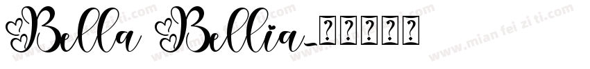 Bella Bellia字体转换
